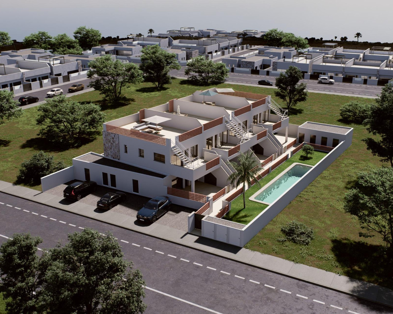 Bungalow - New Build - Pilar de la Horadada - Parque del Mediterraneo