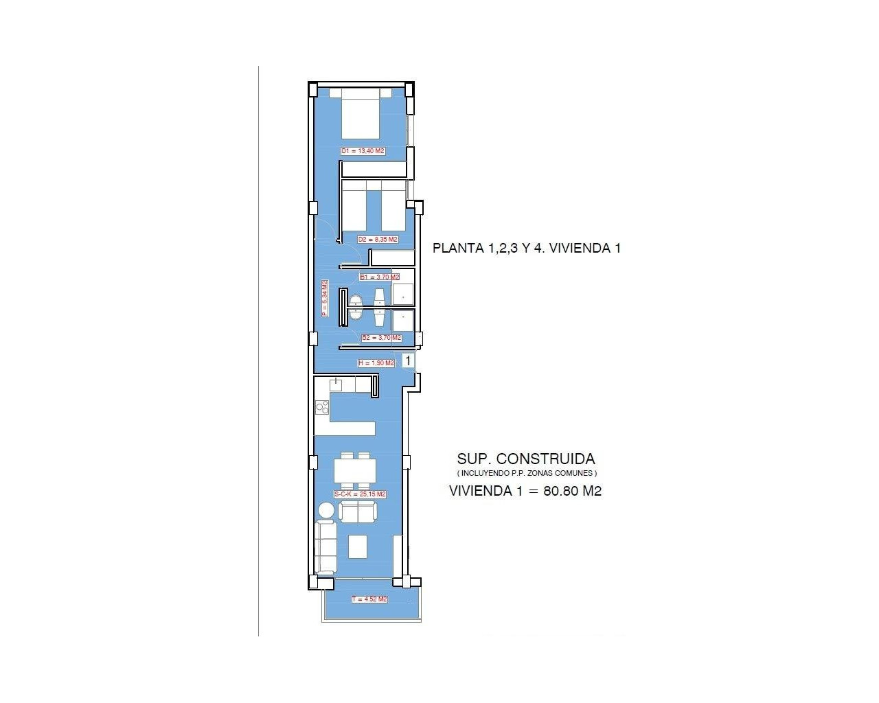 New Build - Apartment - Torrevieja - Playa El Acequión