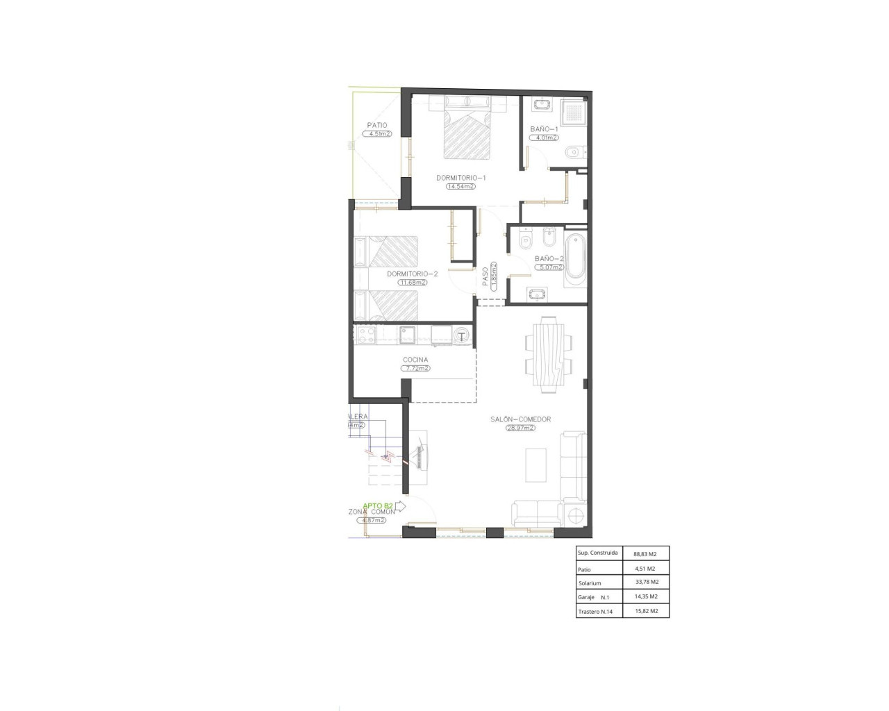 New Build - Lägenhet - Cuevas Del Almanzora - Herrerias