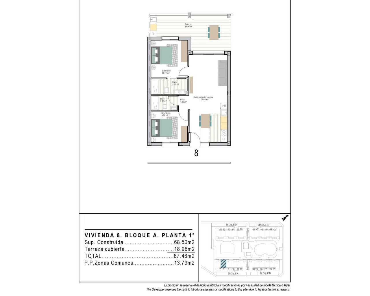 New Build - Lägenhet - Torre Pacheco - San Cayetano