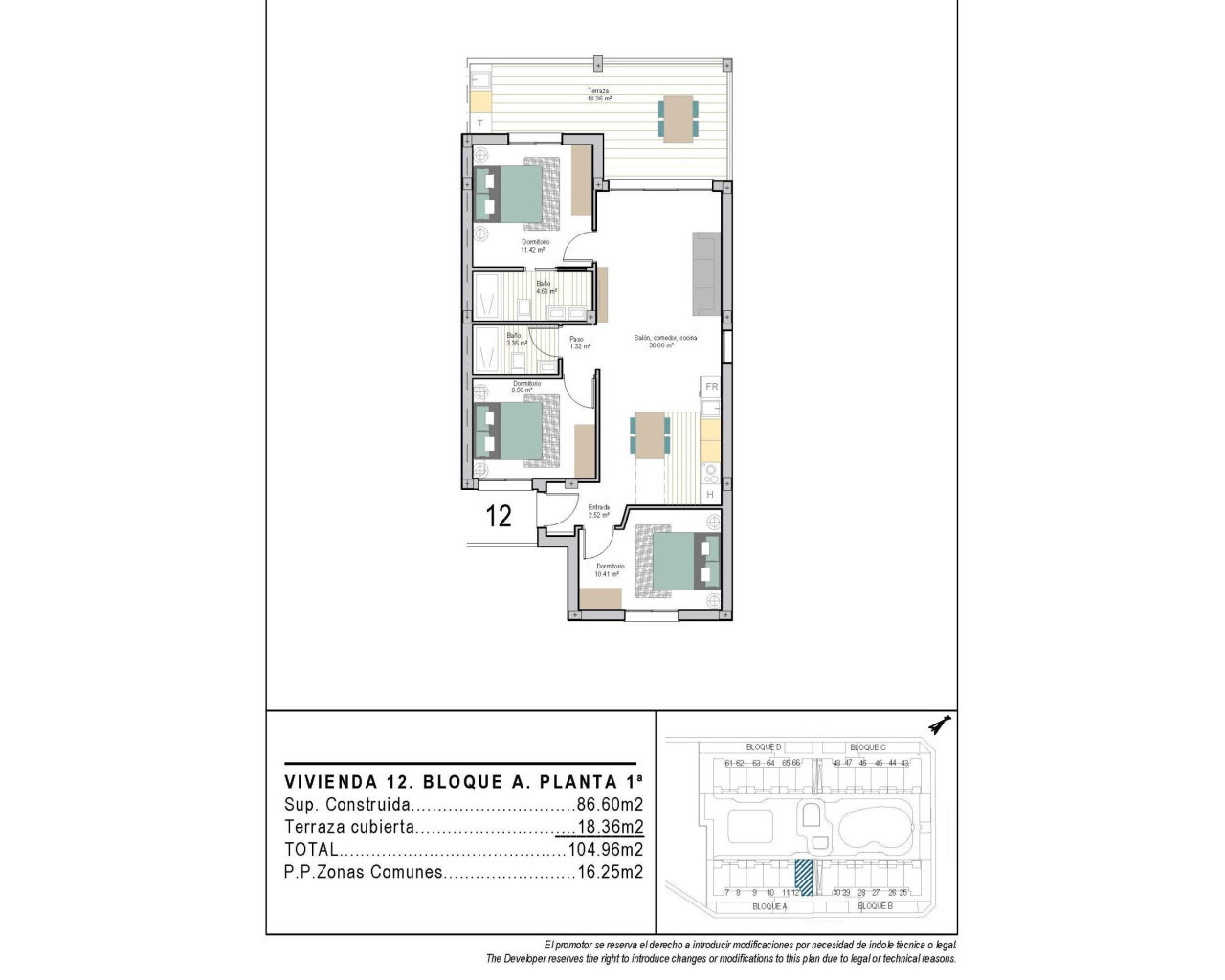 New Build - Lägenhet - Torre Pacheco - San Cayetano