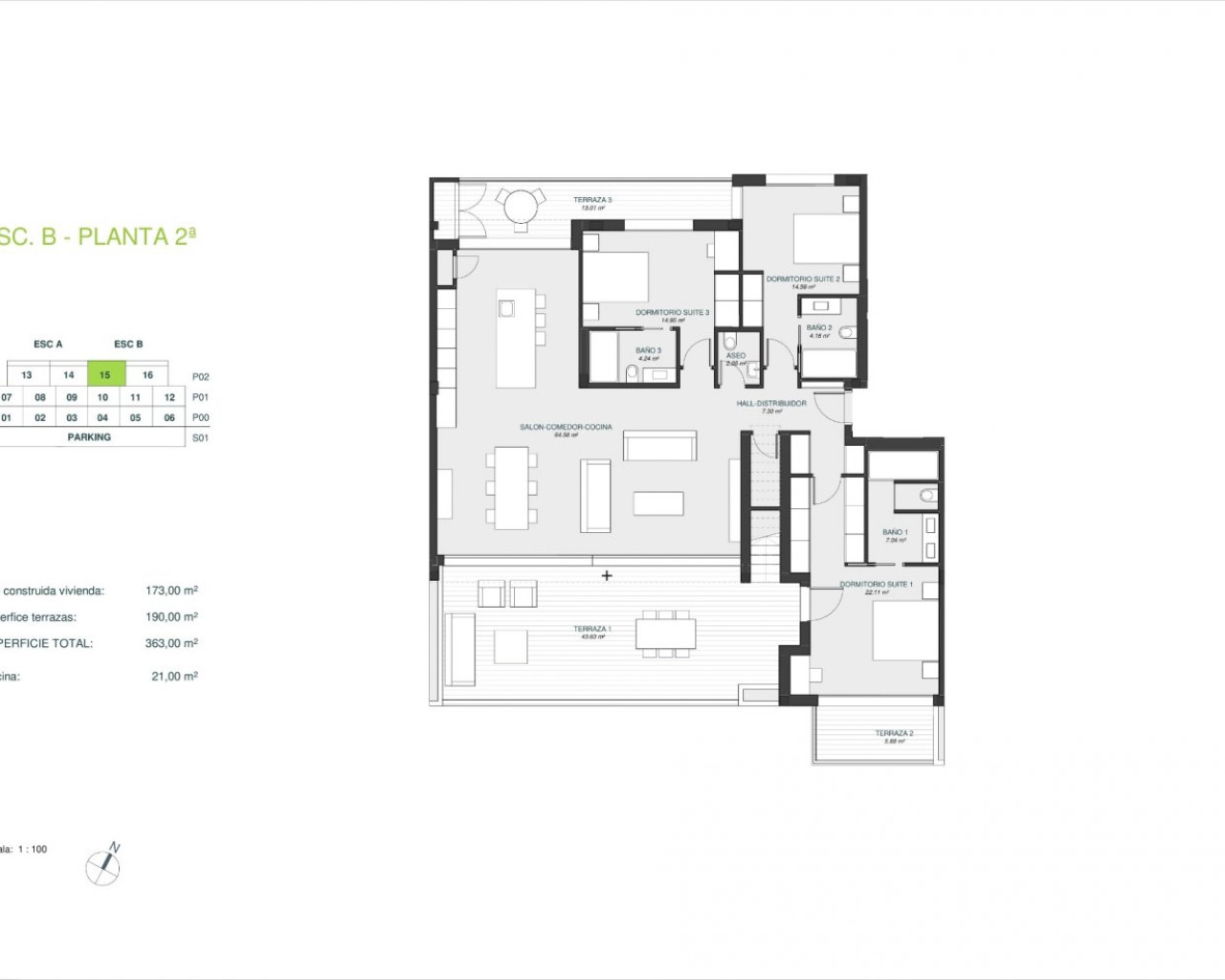 New Build - Penthouse Penthouse - Orihuela - Las Colinas Golf