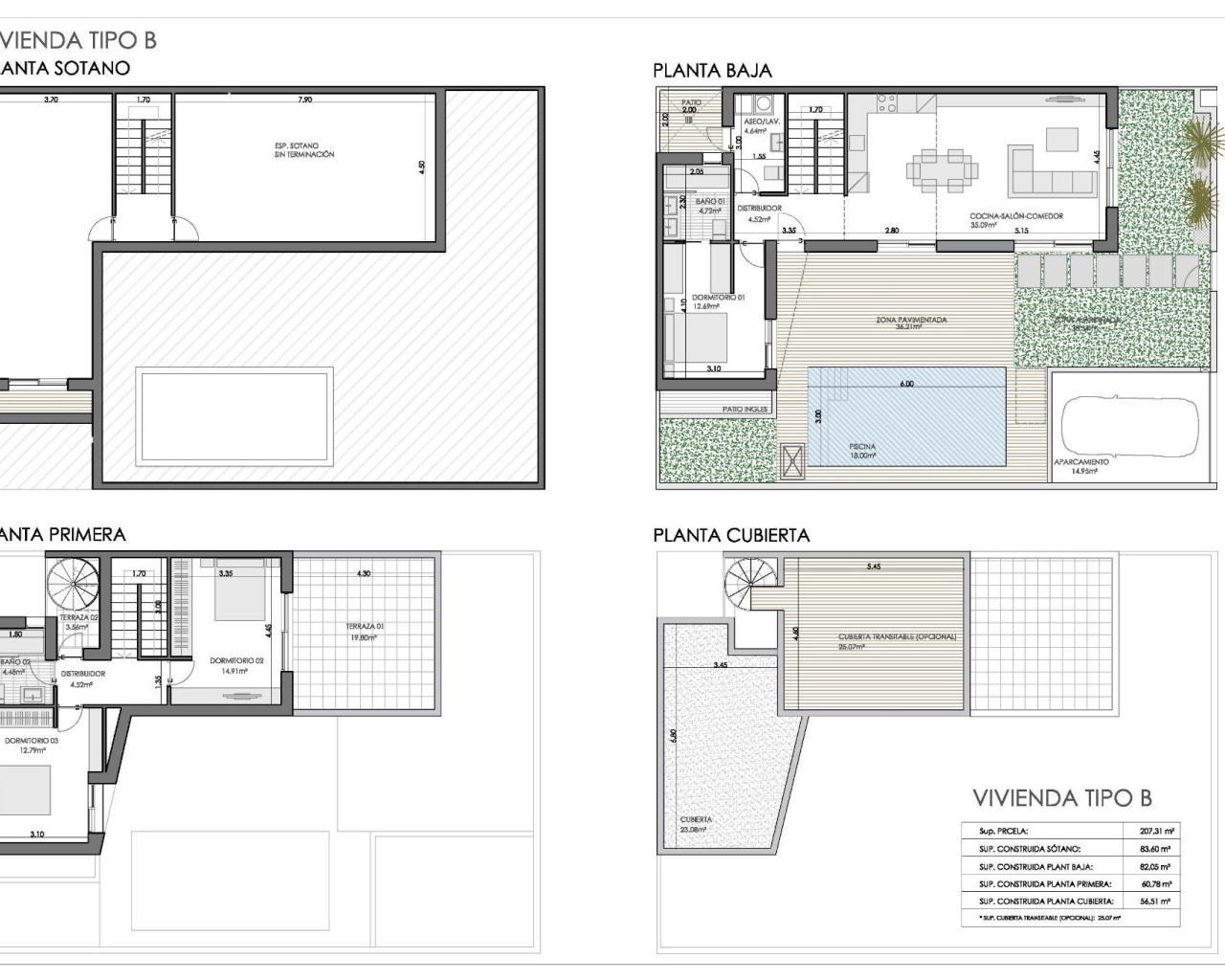 New Build - Quad House - Bigastro - Loma Alta