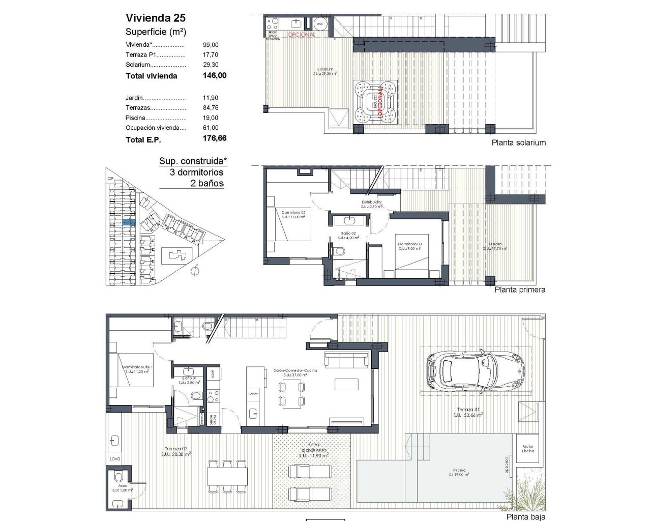 New Build - Quad House - Los Alcázares - Serena Golf