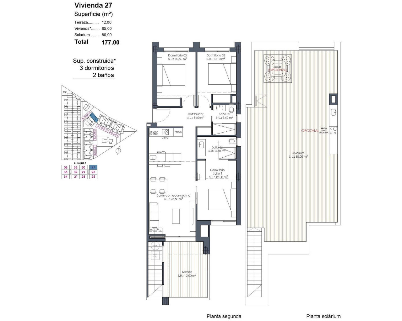 Nouvelle construction - Penthouse - Los Alcázares - Serena Golf