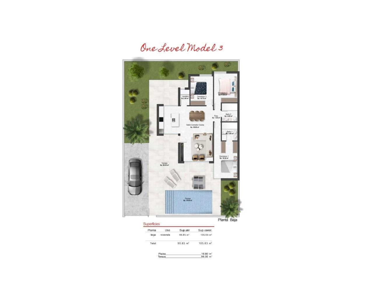 Nouvelle construction - Villa - BAÑOS Y MENDIGO - Altaona golf and country village