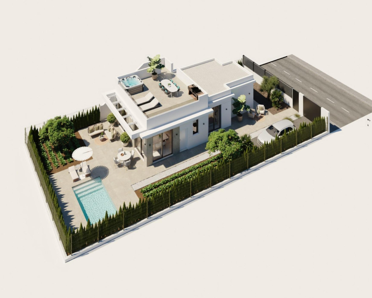 Nouvelle construction - Villa - Fuente Álamo - Hacienda Del Álamo Golf