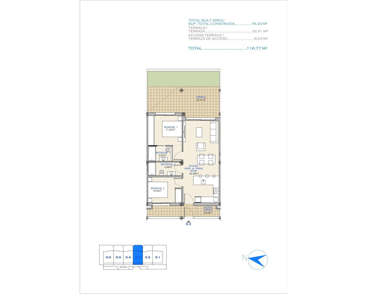 Nueva construcción  - Apartamento - Los Alcázares - Serena Golf