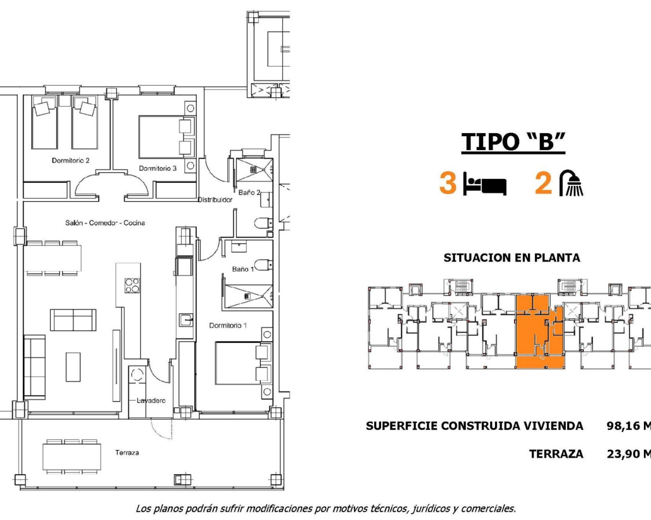 Nueva construcción  - Apartamento - San Miguel de Salinas - Pueblo