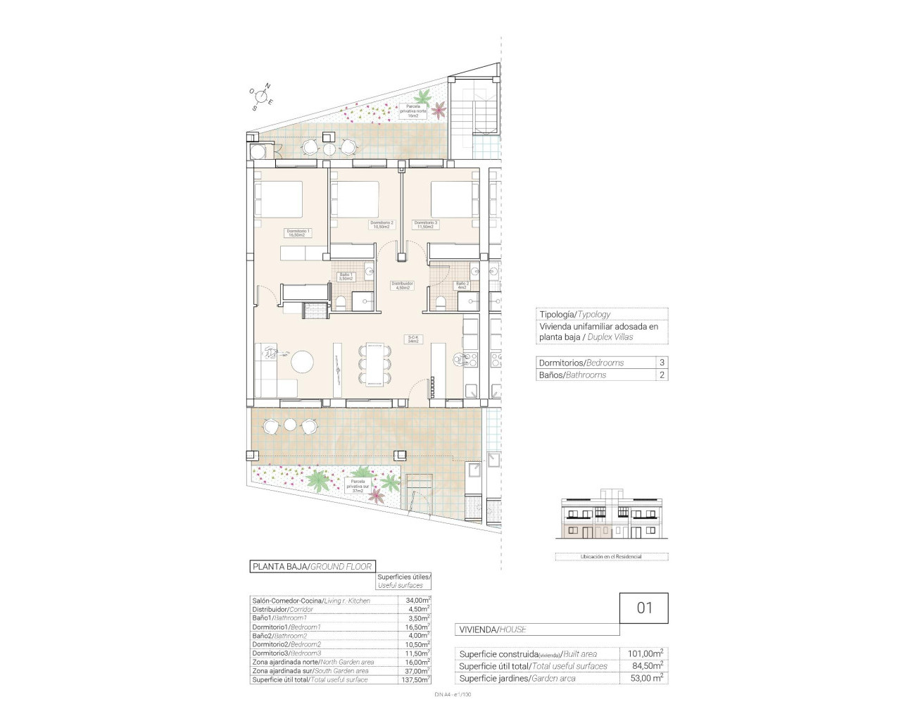 Nueva construcción  - Bungalow - Hondón de las Nieves - Canalosa