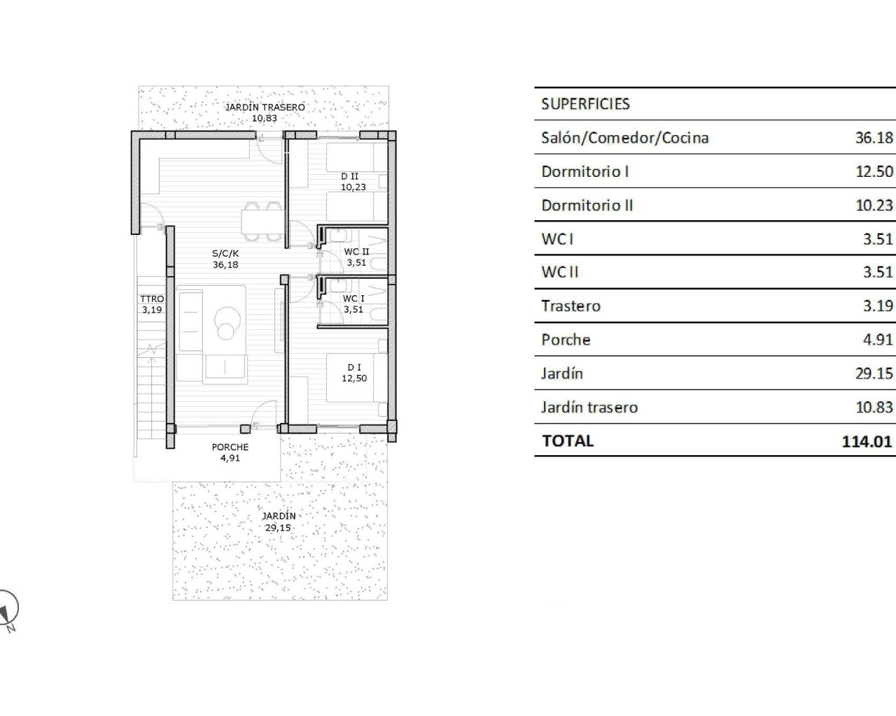 Nueva construcción  - Bungalow - San Miguel de Salinas - Pueblo