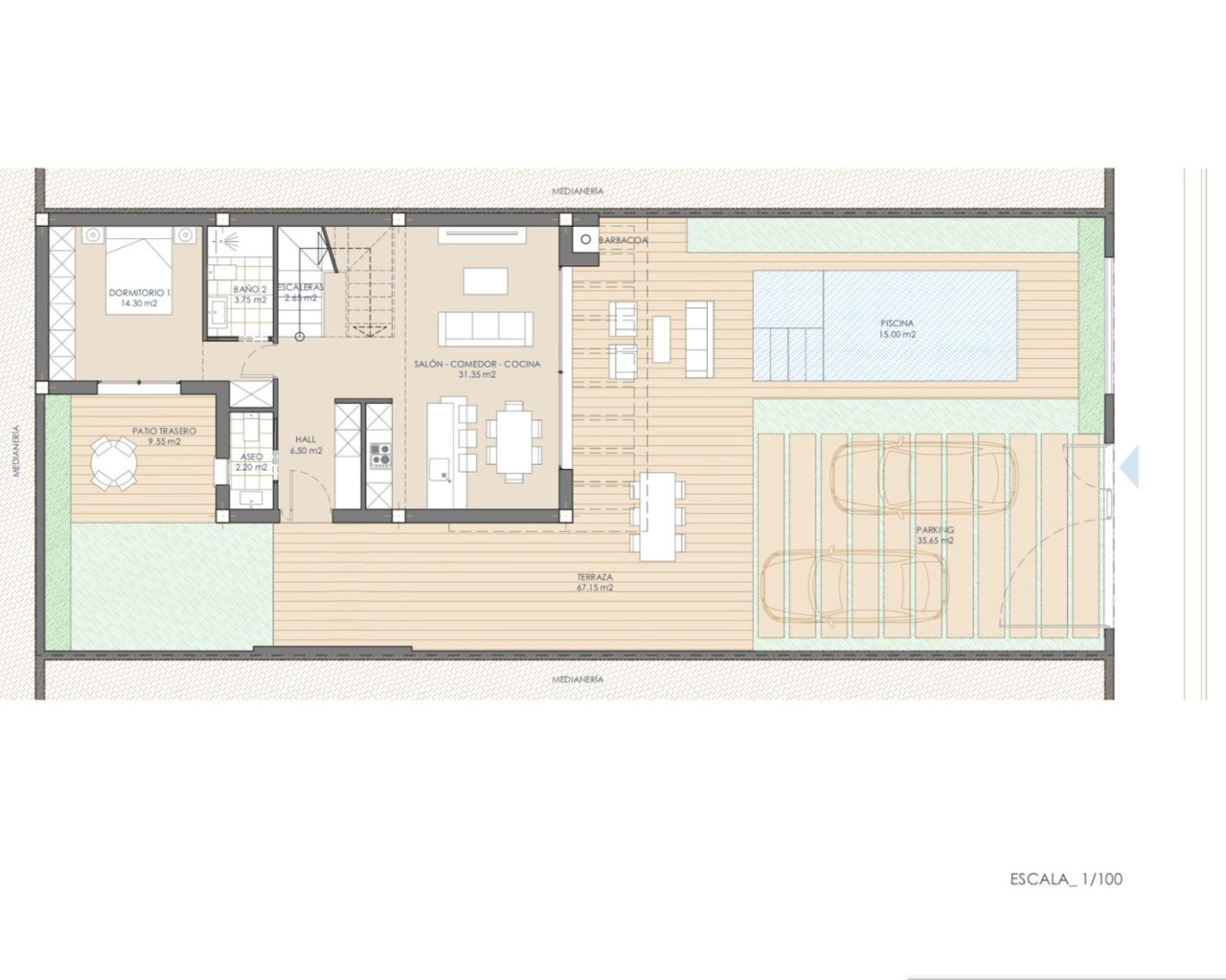 Nueva construcción  - Chalet - San Juan de los Terreros - Las Mimosas