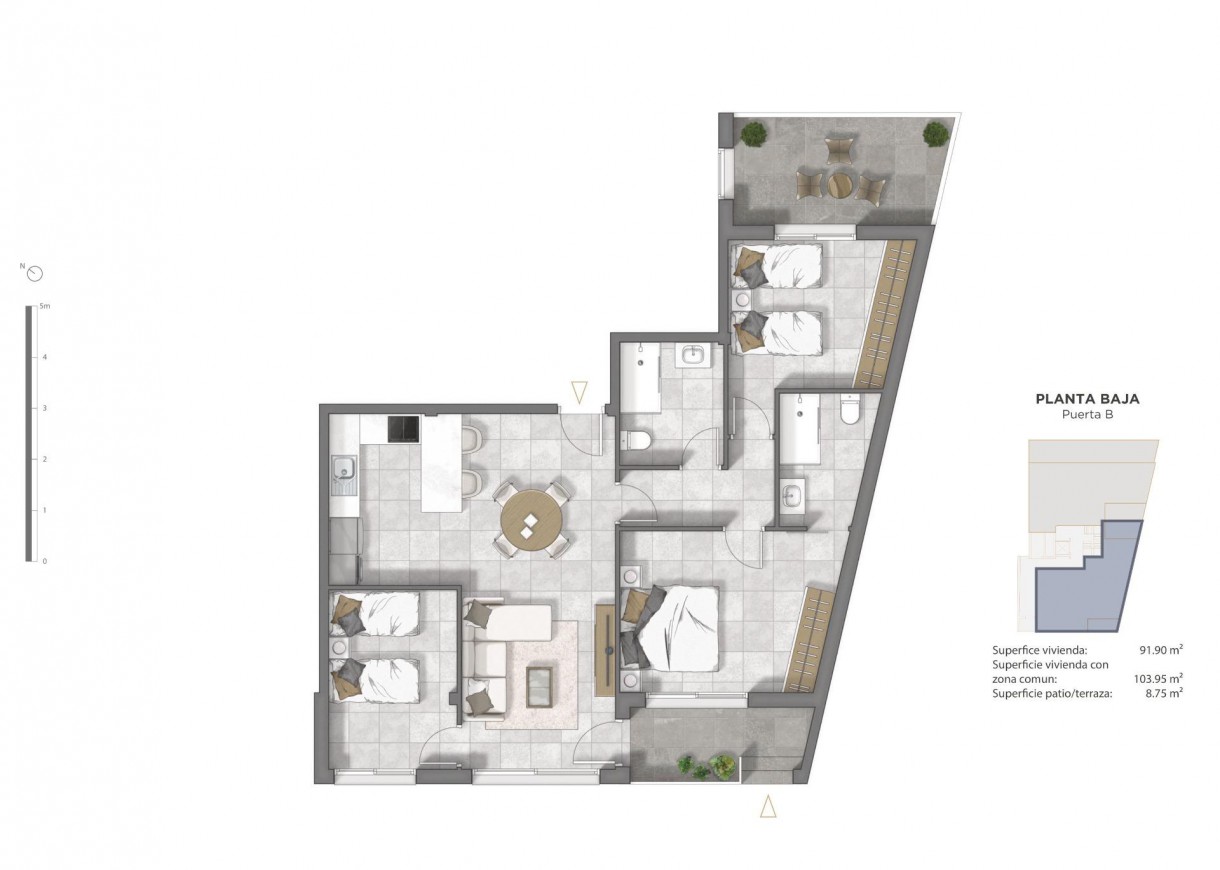 New Build - Lägenhet - Guardamar del Segura - Pueblo