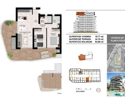 Nouvelle construction - Penthouse - Guardamar del Segura - PUERTO