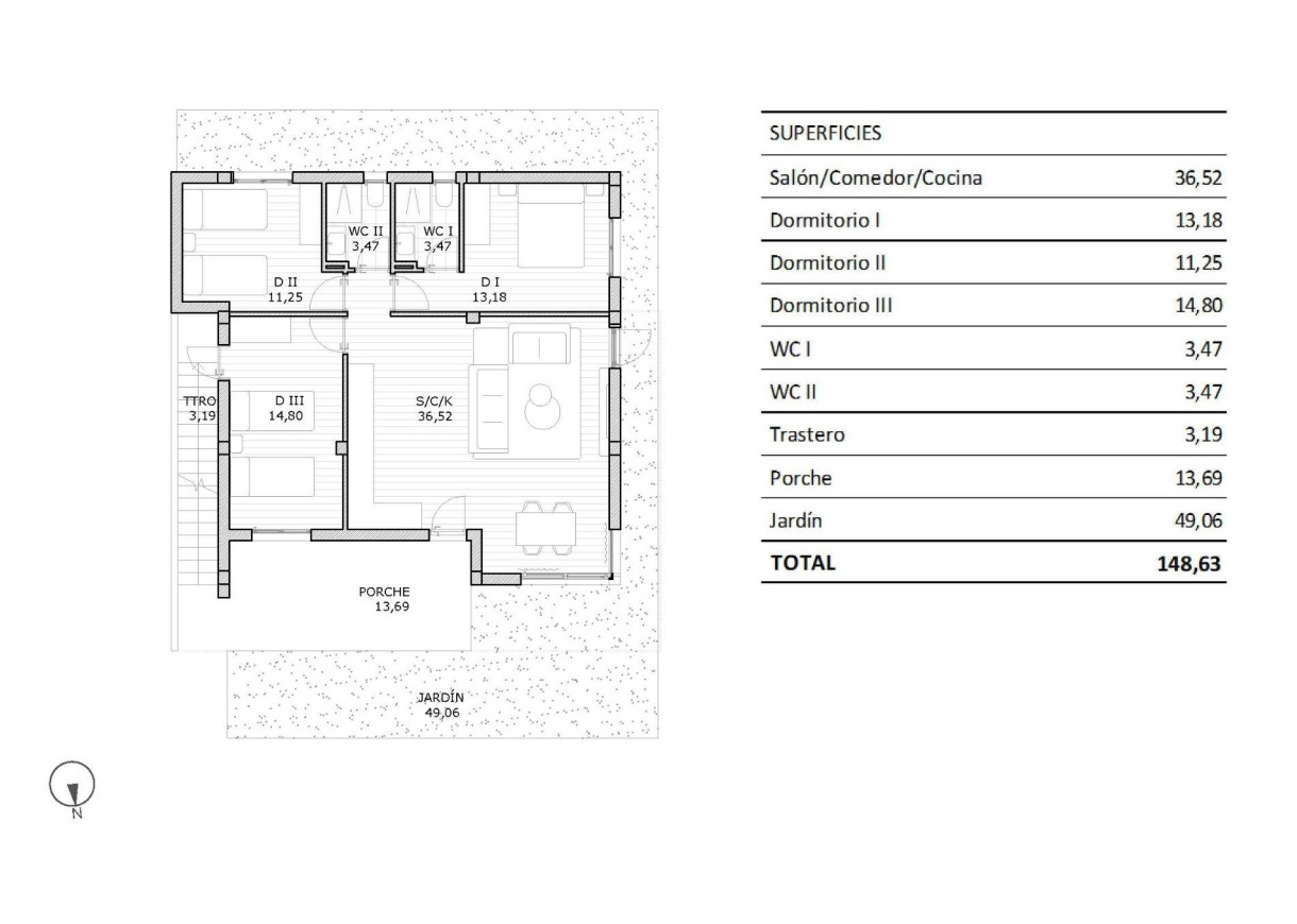 Nueva construcción  - Bungalow - San Miguel de Salinas - Pueblo