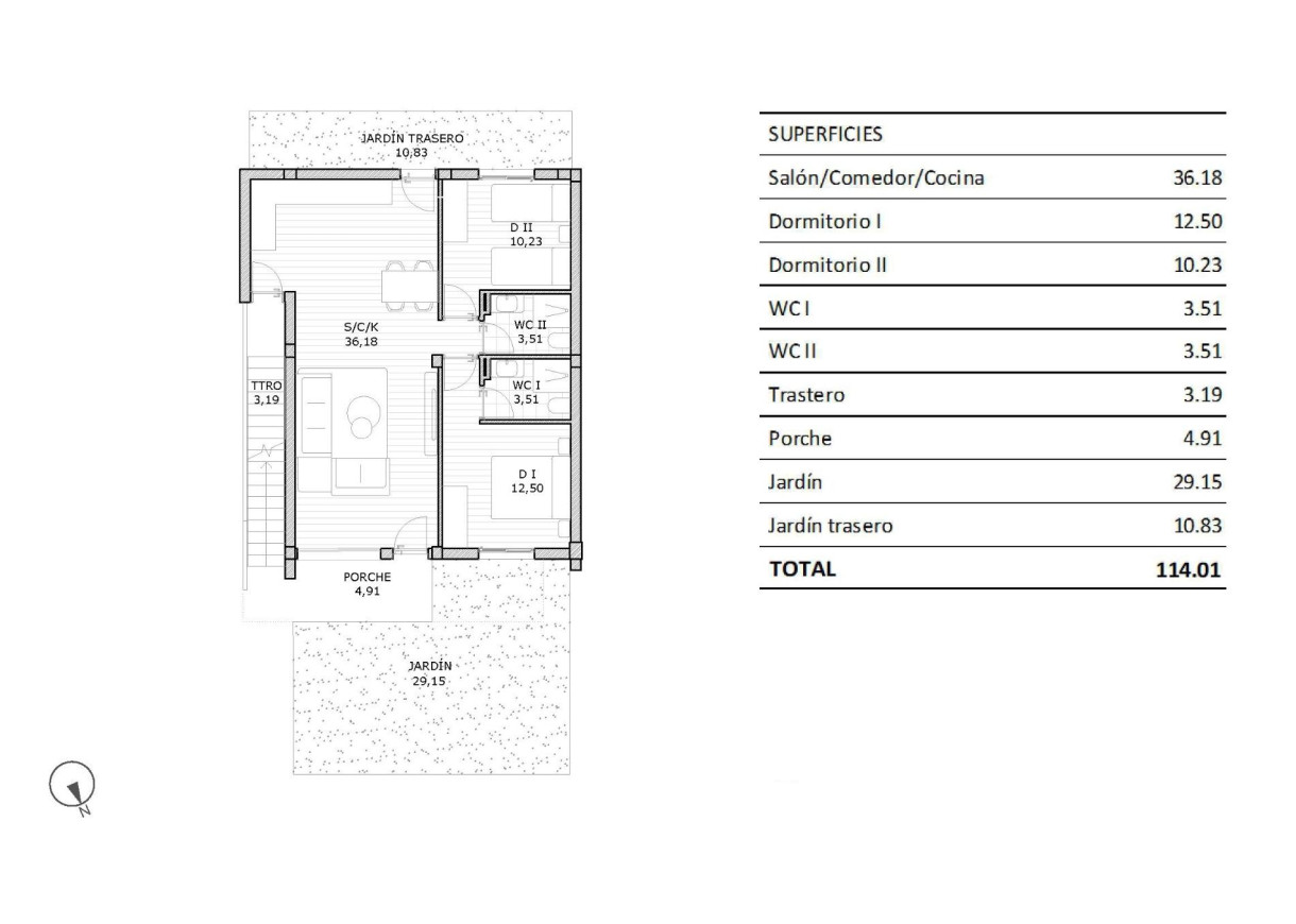 Nueva construcción  - Bungalow - San Miguel de Salinas - Pueblo