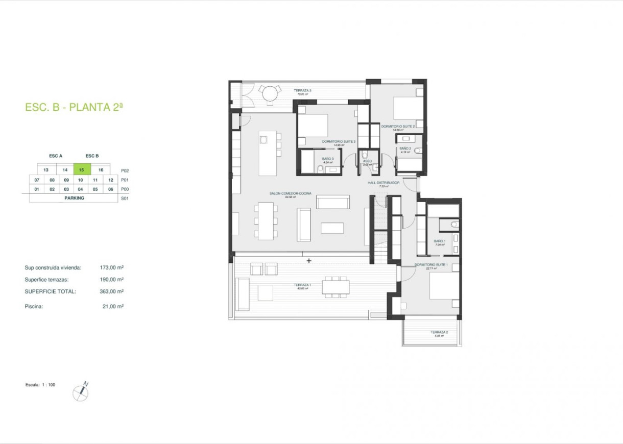 New Build - Penthouse Penthouse - Orihuela - Las Colinas Golf