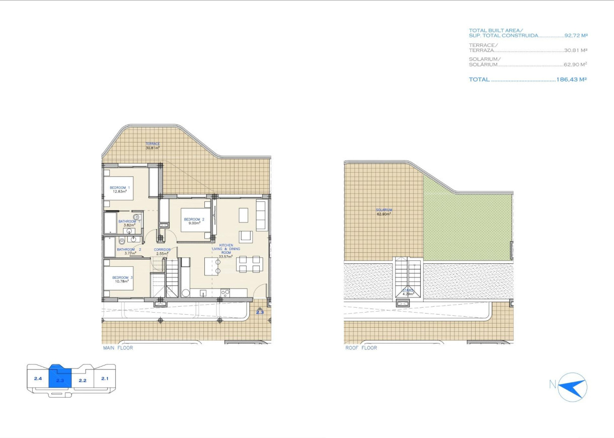 Nueva construcción  - Atico - Los Alcázares - Serena Golf