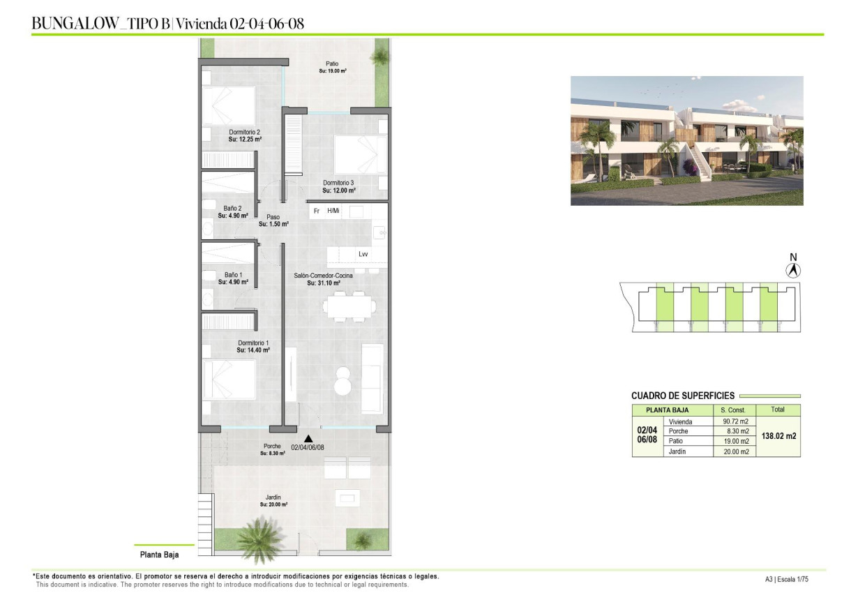 Nouvelle construction - Bungalow - Alhama de Murcia - Condado de Alhama