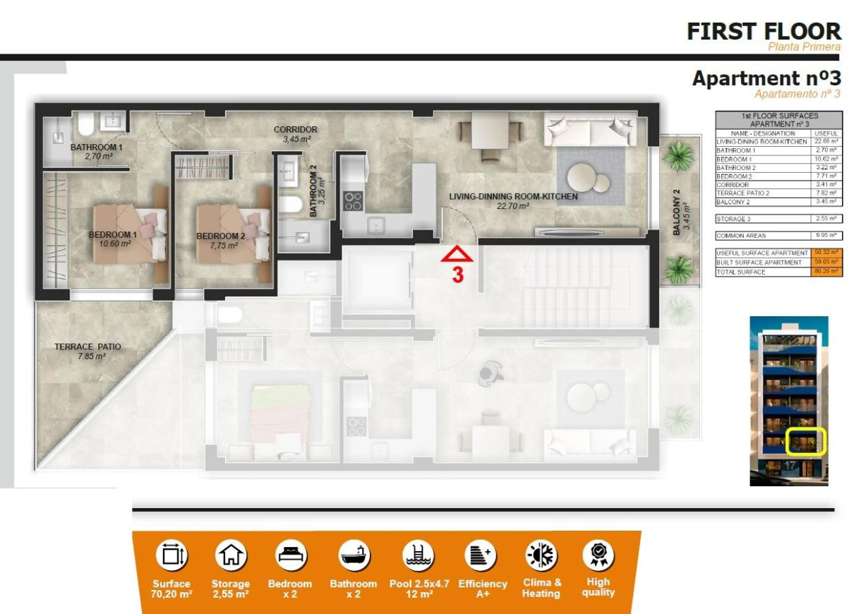 New Build - Apartment - Torrevieja - Playa del Acequión