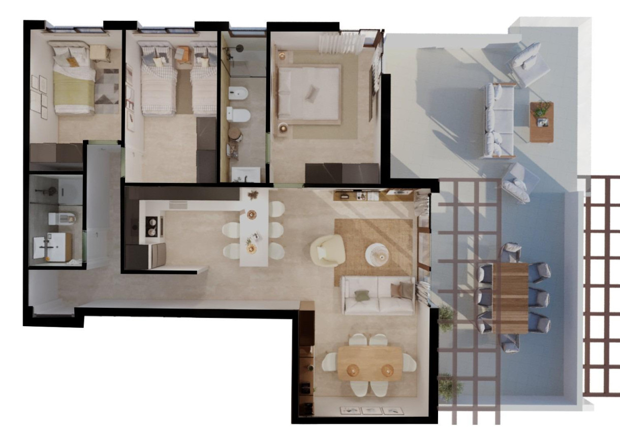 New Build - Lägenhet - Vera - Vera playa