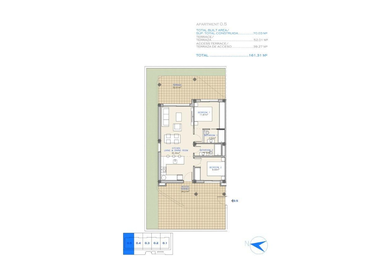 New Build - Apartment - Los Alcázares - Serena Golf