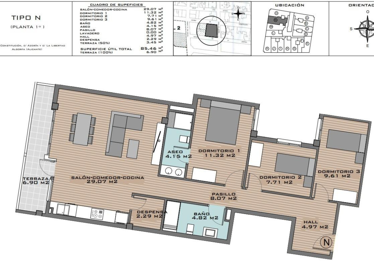 Nouvelle construction - Appartement - Algorfa - Pueblo
