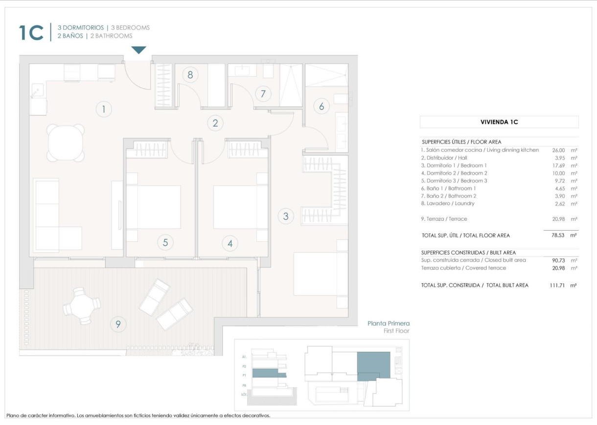New Build - Lägenhet - Benijofar - Pueblo