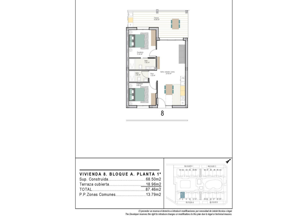 New Build - Apartment - Torre Pacheco - San Cayetano