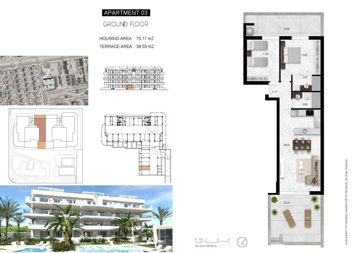 New Build - Lägenhet - Orihuela Costa - Lomas de Cabo Roig