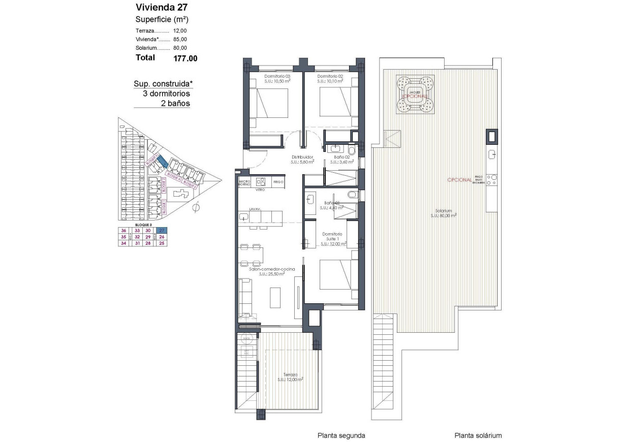 New Build - Penthouse - Los Alcázares - Serena Golf
