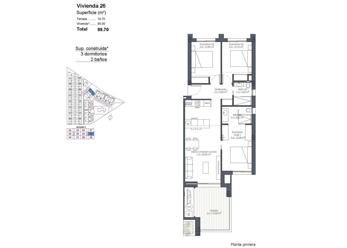New Build - Apartment - Los Alcázares - Serena Golf