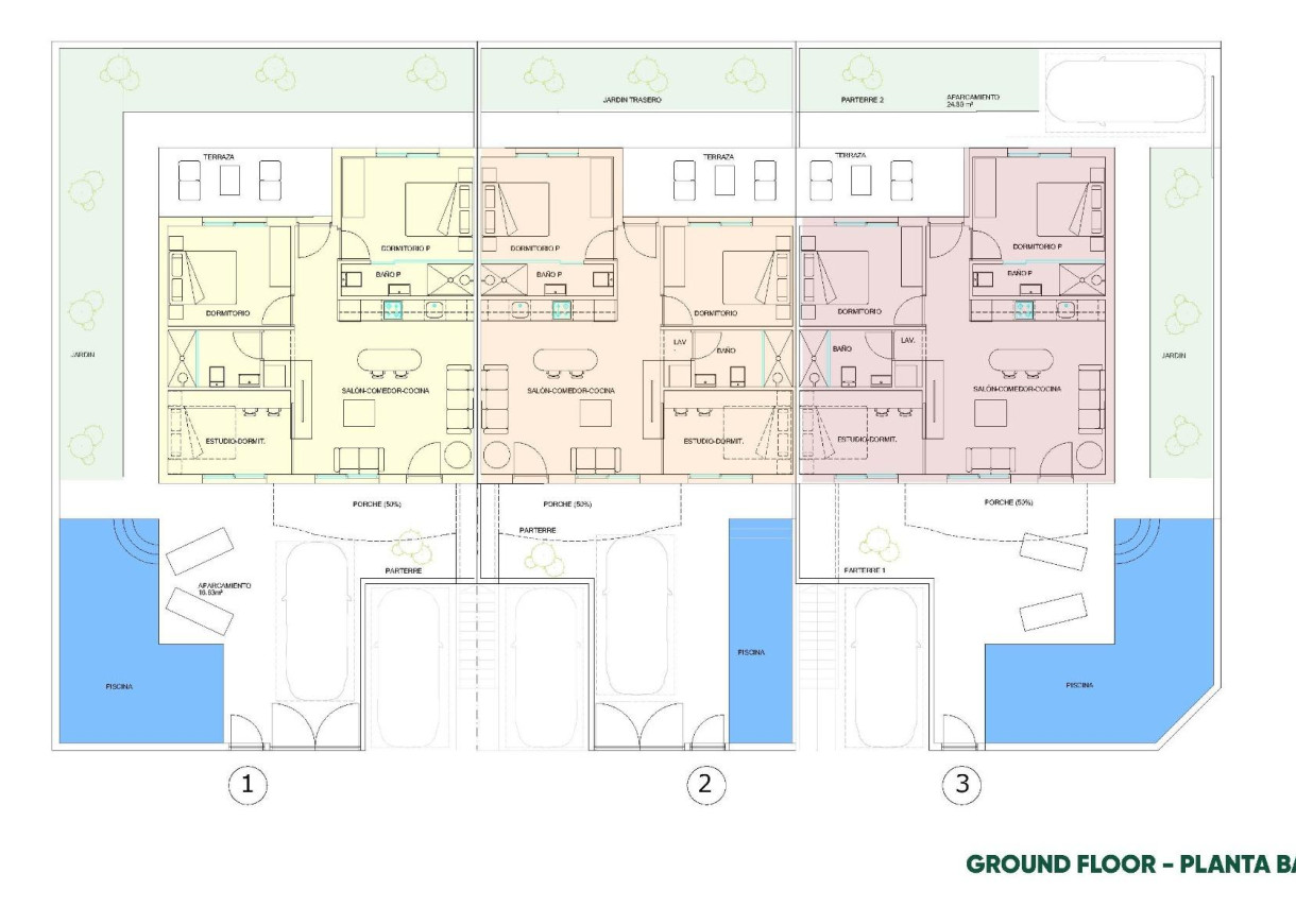 New Build - Bungalow - Pilar de la Horadada - parques de Andromeda