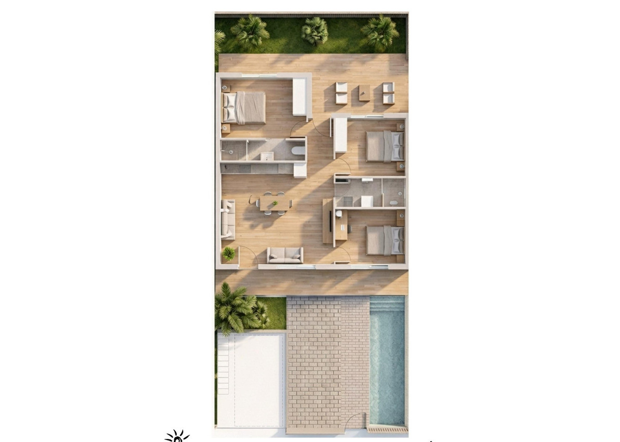 New Build - Bungalow - Pilar de la Horadada - parques de Andromeda