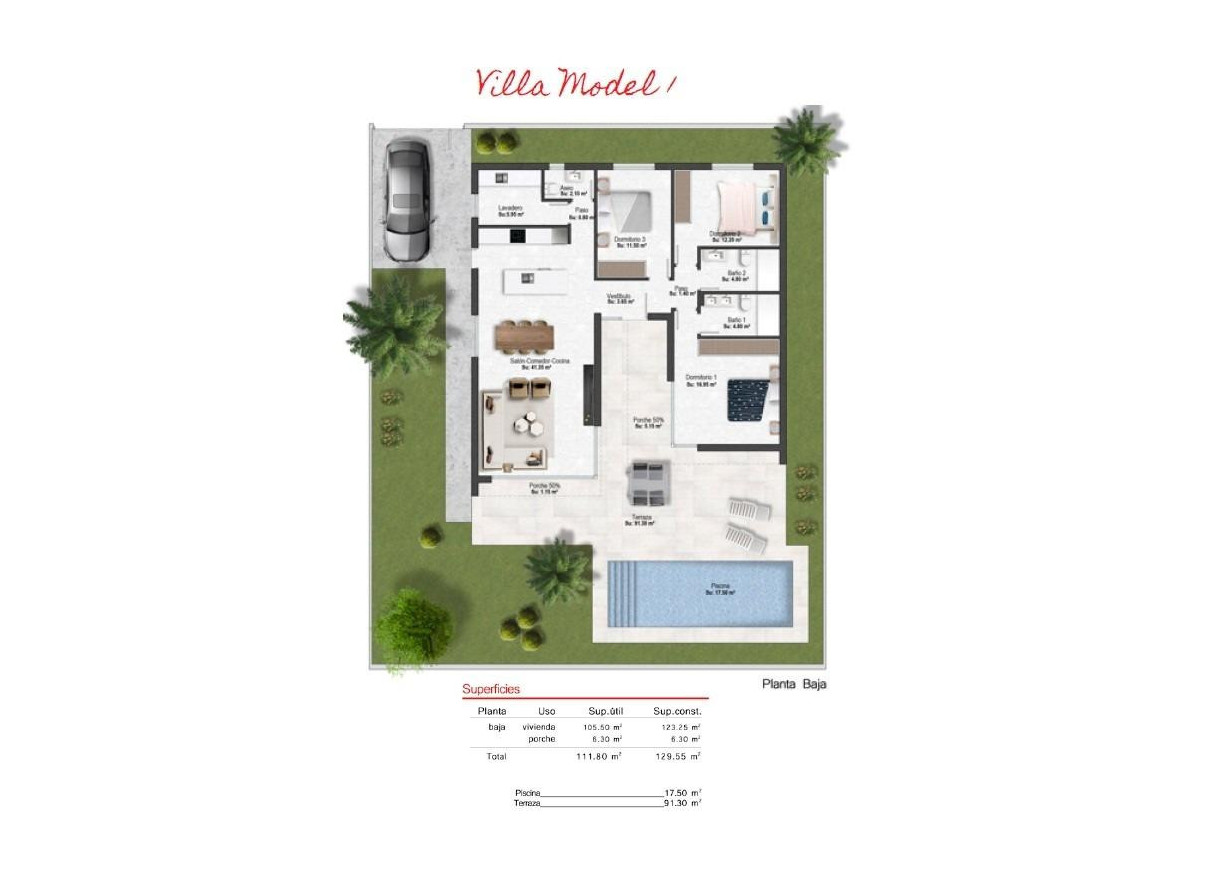 New Build - Villa - BAÑOS Y MENDIGO - Altaona Golf