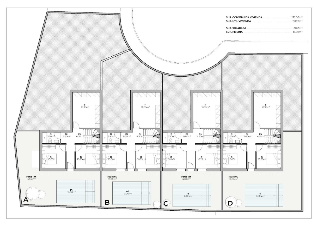 New Build - Town house - Mazarron - Country Club
