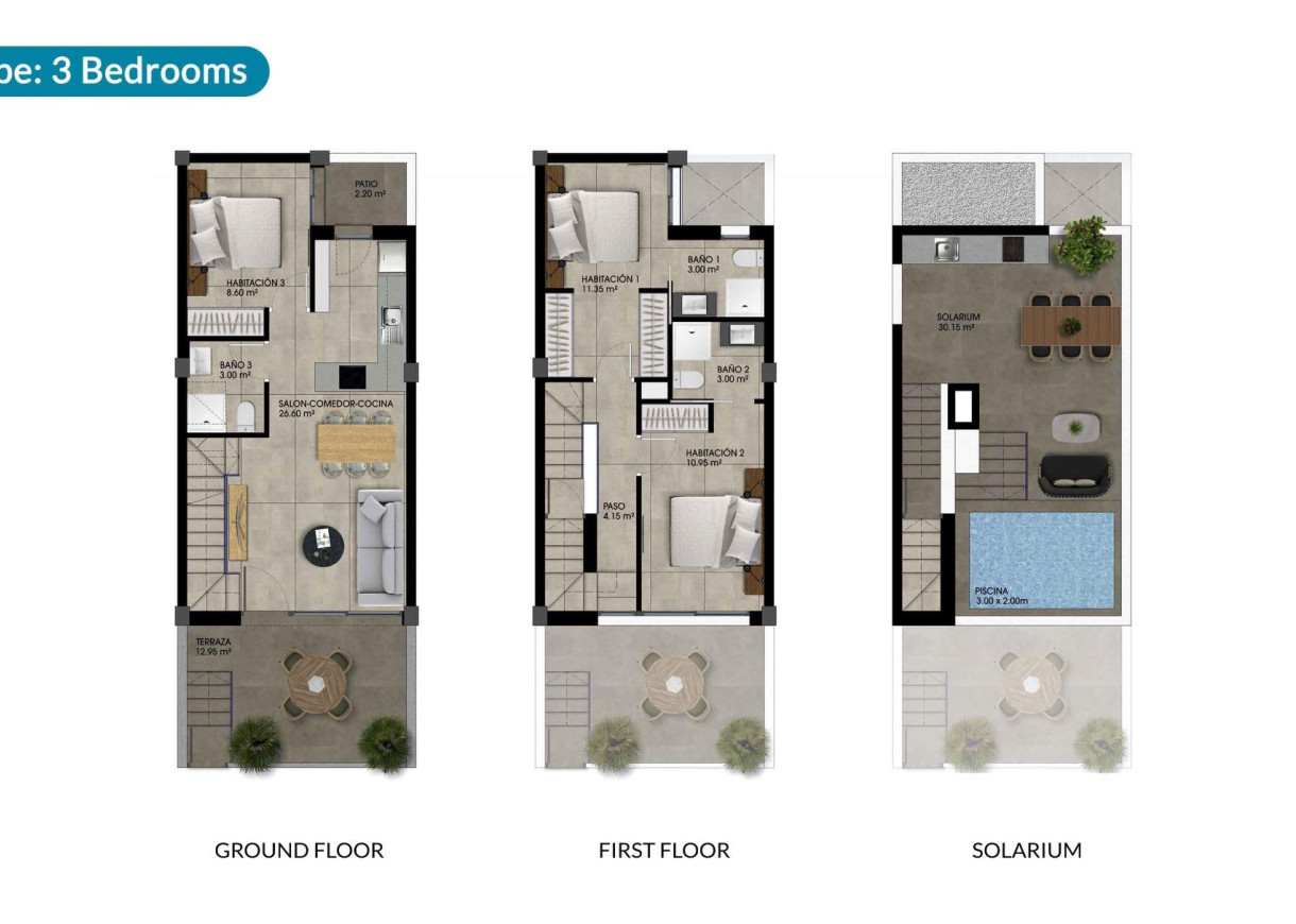 New Build - Town house - Dolores - Sector 2