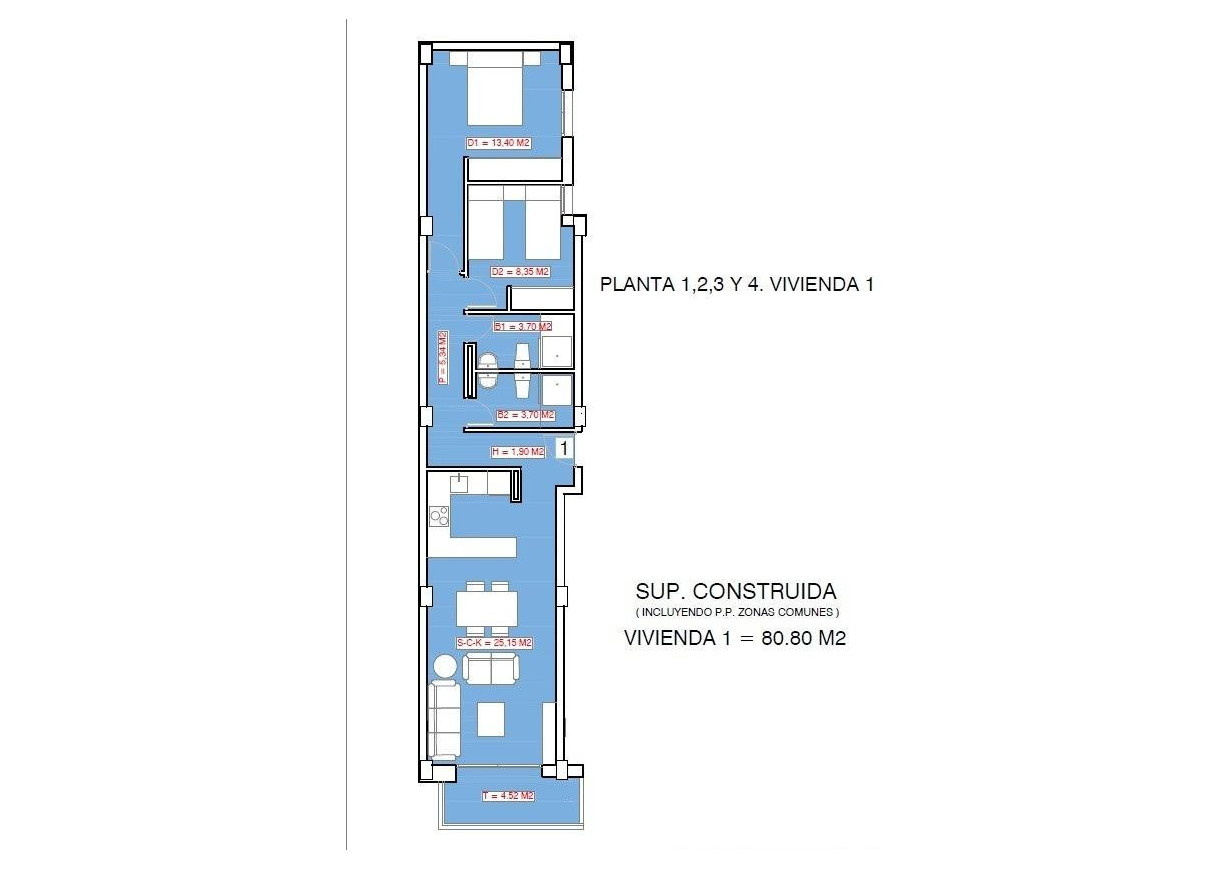 New Build - Apartment - Torrevieja - Playa El Acequión