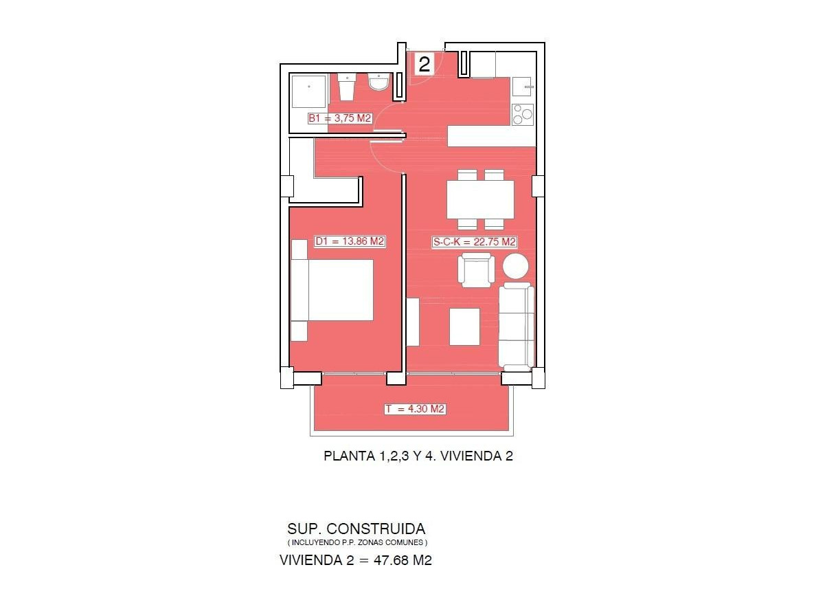 New Build - Apartment - Torrevieja - Playa El Acequión