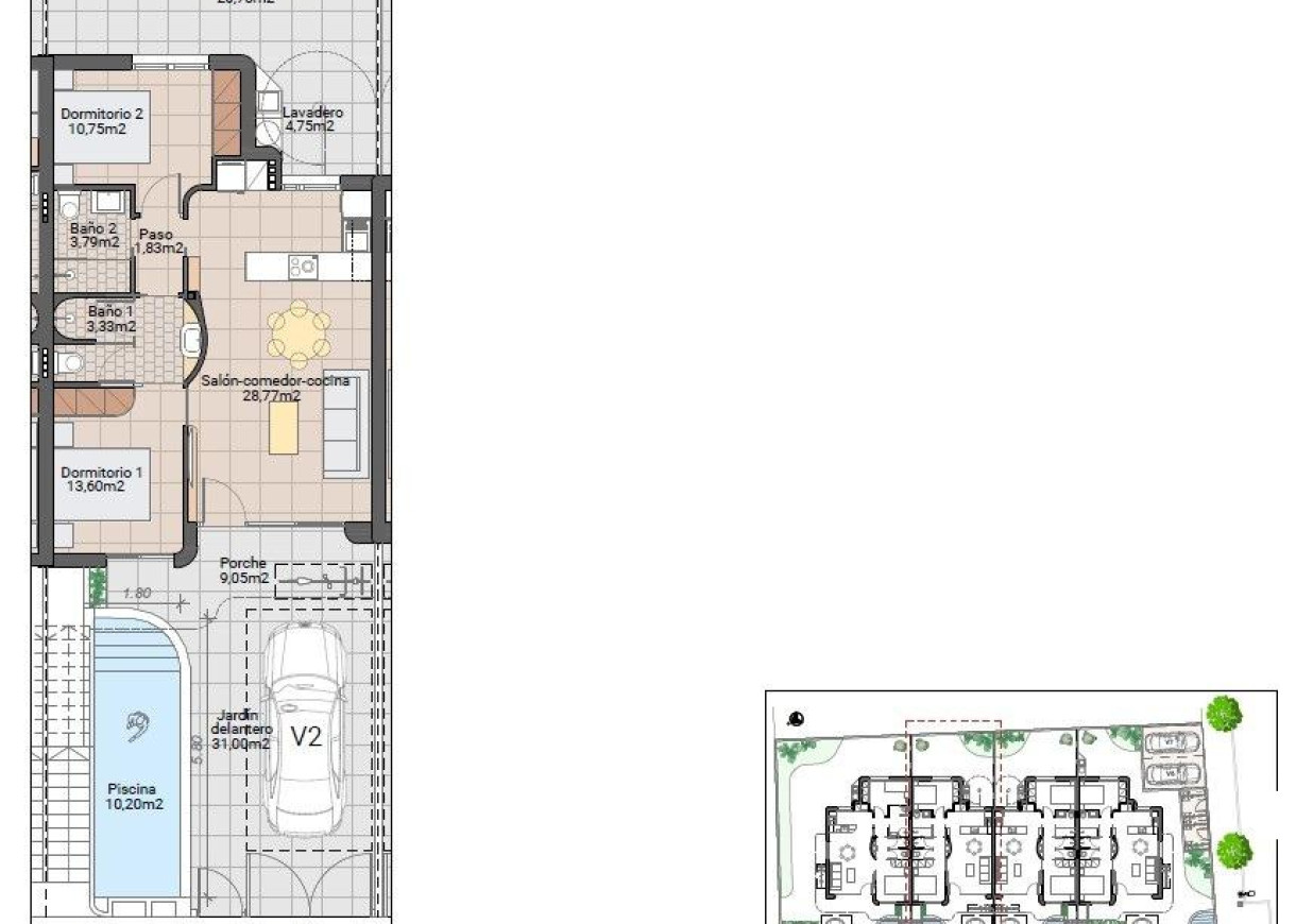 New Build - Bungalow - Pilar de la Horadada - Zona Pueblo