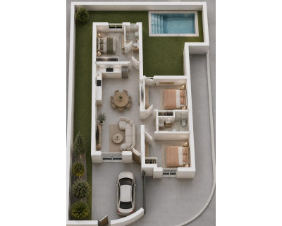 New Build - Town house - Mazarron - Country Club