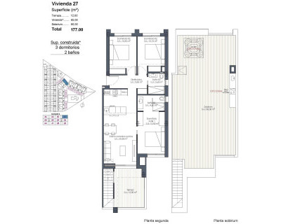 New Build - Penthouse - Los Alcázares - Serena Golf
