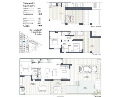 New Build - Quad House - Los Alcázares - Serena Golf