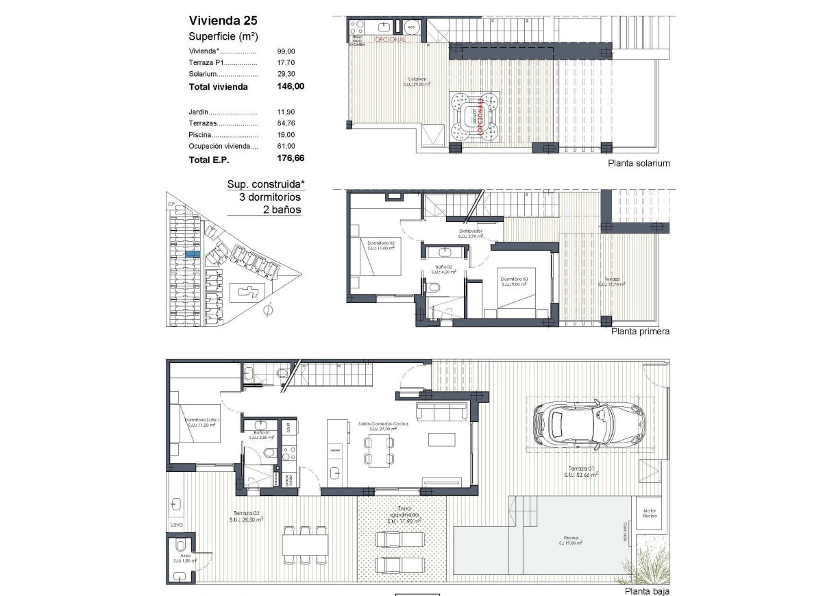 New Build - Quad House - Los Alcázares - Serena Golf