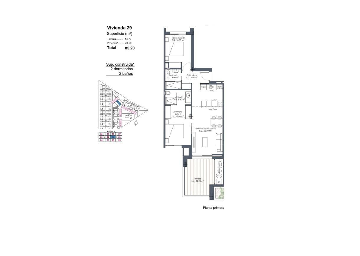 New Build - Apartment - Los Alcázares - Serena Golf