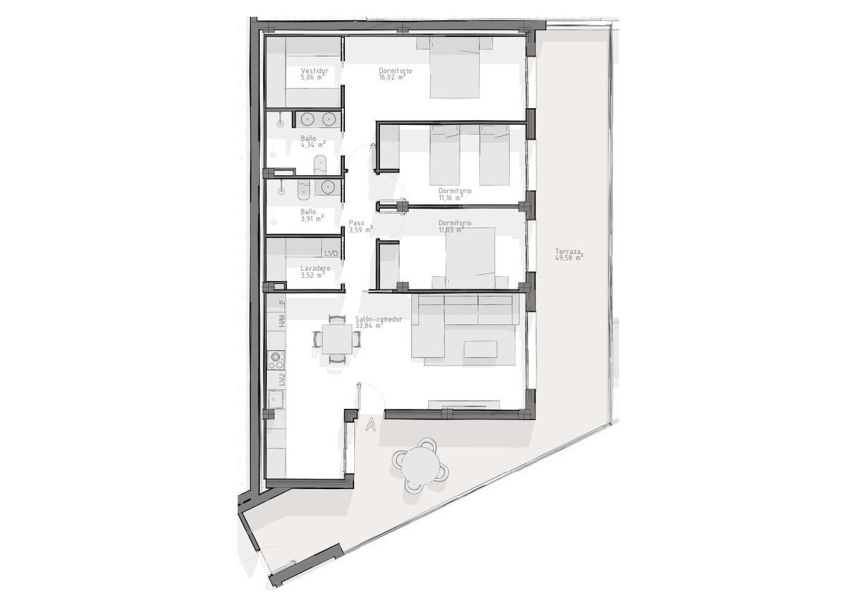 New Build - Apartment - Águilas - Playa del Hornillo