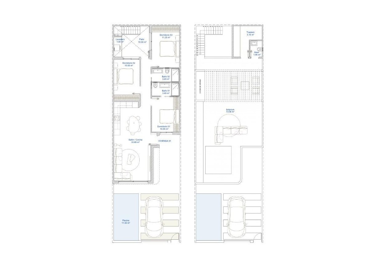 Nouvelle construction - Herenhuis - San Pedro del Pinatar - Pueblo